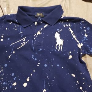 Boys Paint splattered button up - POLO